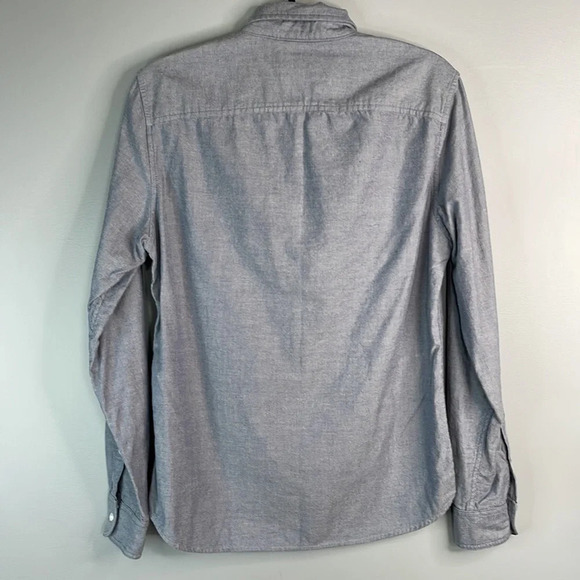 TIMBERLAND Mens Brushed Cotton Button Down Shirt Long Sleeve Logo Slim Fit S - Picture 8 of 13